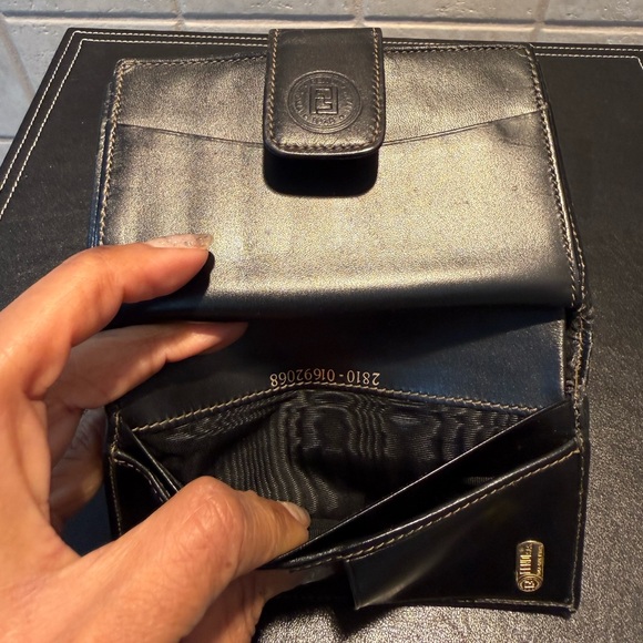 Fendi Pequin Striped Kisslock Wallet - Picture 11 of 14